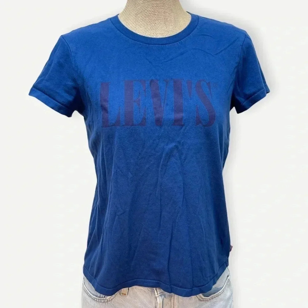Levi's blue graphic tee‎ M